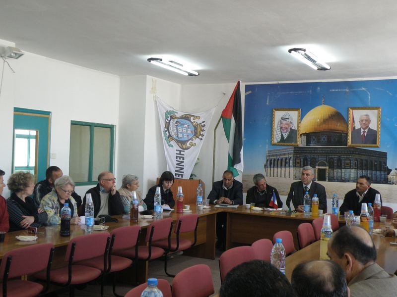 وفد مدينة انبو الفرنسية في مدينة حلحول