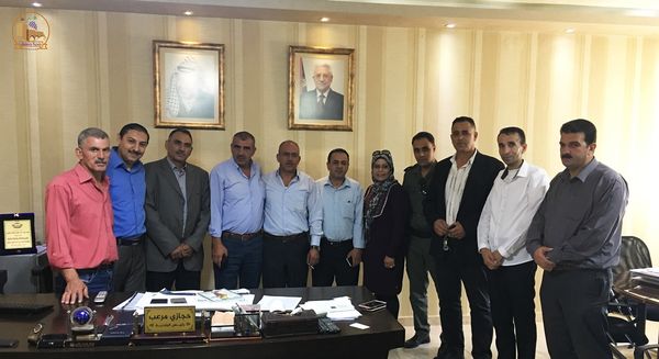 بلدية حلحول تستقبل وفد جهاز الأمن الوقائي – مكتب حلحول