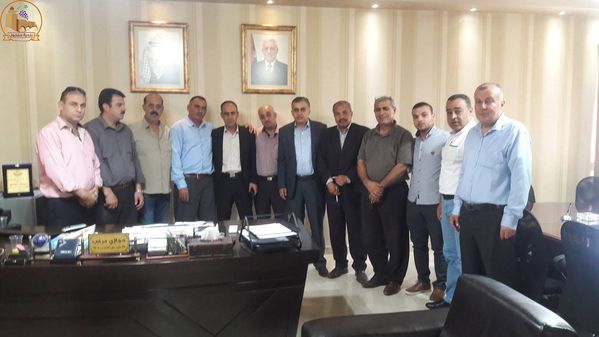 بلدية حلحول تستسقبل وفدَ شركة جوال و وفداً من حركة فتح