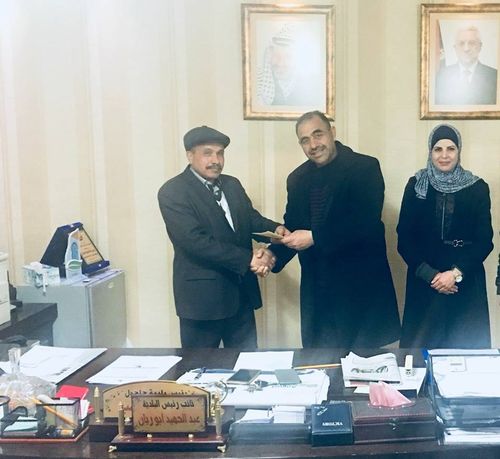 بلدية حلحول تستقبل وفداً من جامعة فلسطين التقنية خضوري/ فرع العروب