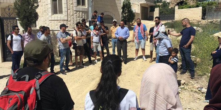بلدية حلحول تستضيف مجموعة شبابية من مختلف مناطق الضفة الغربية وعرب الداخل ضمن مشروع مؤسسة الملتقى التربوي العربي ( تجوال سفر )