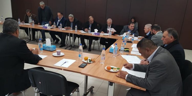 بلدية حلحول تشارك في الاجتماع الخامس للهيئة الادارية للاتحاد الفلسطيني للهيئات المحلية