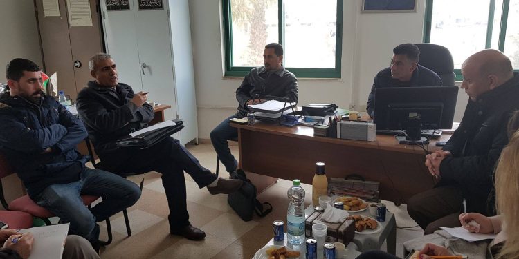 بلدية حلحول تستضيف اجتماع اللجنة التحضيرية لمشروع وادي الخليل – غزة