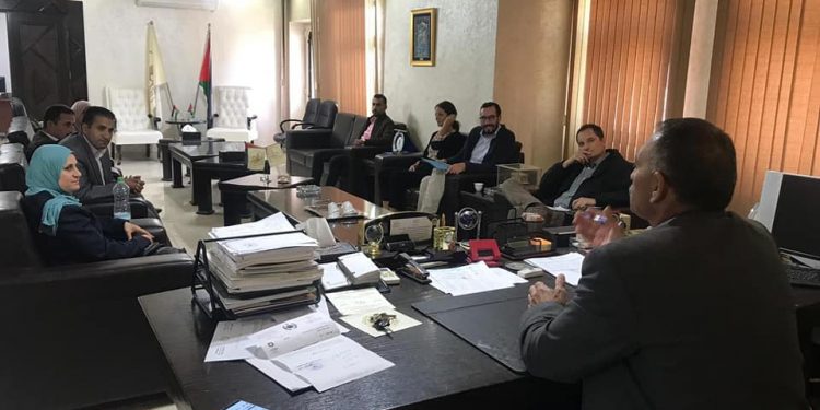 بلدية حلحول تستقبل  وفداً من زراعة شمال الخليل برفقة وفد ألماني وممثل GIZ