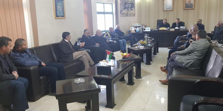 بلدية حلحول تستقبل بلديات شمال الخليل