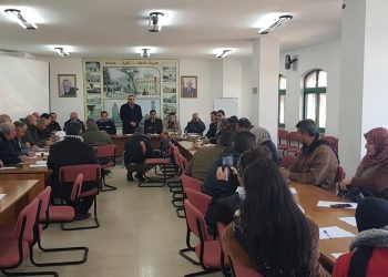 بلدية حلحول تستضيف اجتماع لجنة المرور الفرعية- شمال الخليل